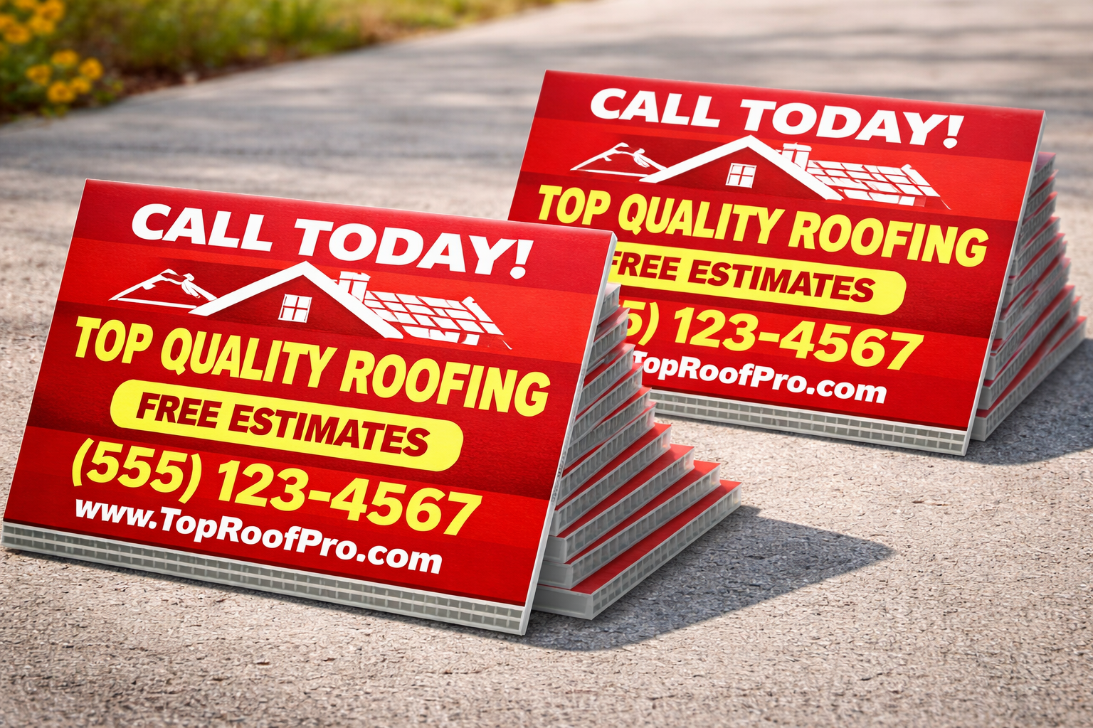 Corflute 5mm, PVC 3mm  or Foamboard 5mm  Digital Short Runs