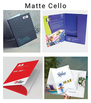 Presentation Folder Digital Matte Cello