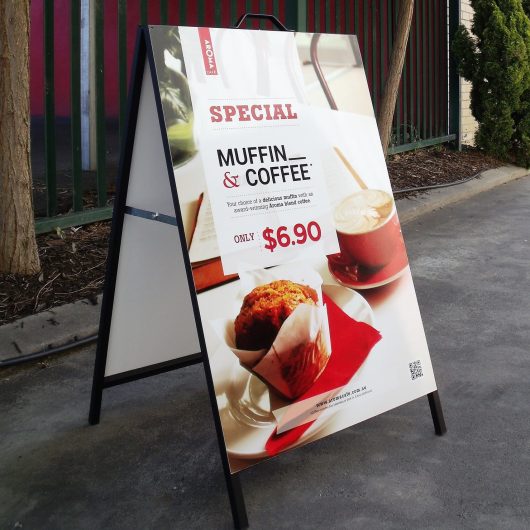 Metal Faced A-Frame Signs - Heavy Duty Outdoor Advertising