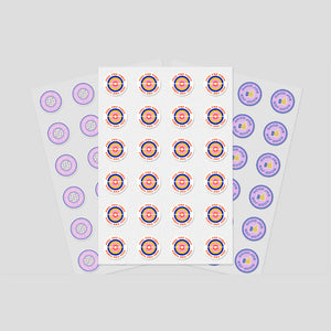 Stickers - 75 x 75 mm | Supplied on Sheets