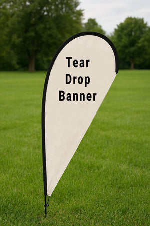 Tear Drop Banner Double sided - Ground Spike