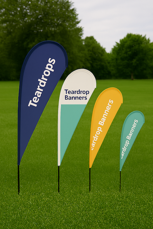 Tear Drop Banner Double sided - Ground Spike