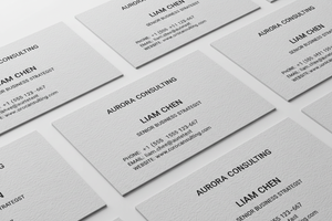 Business Card Linen Stock - 350 gsm (Cello)