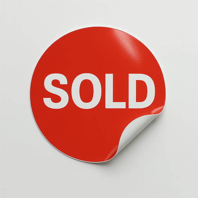 Sold Sticker - Gloss